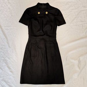 Elegant Black Wool Dress
